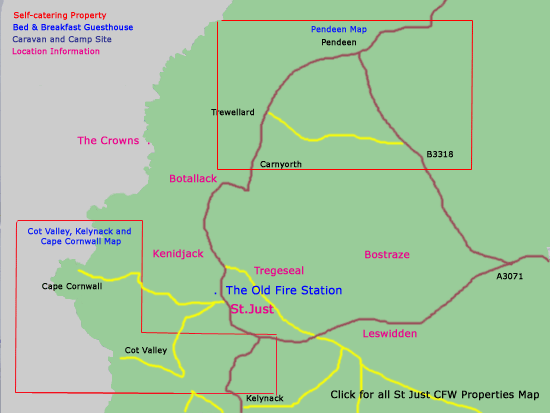 St Just and Cape Cornwall.