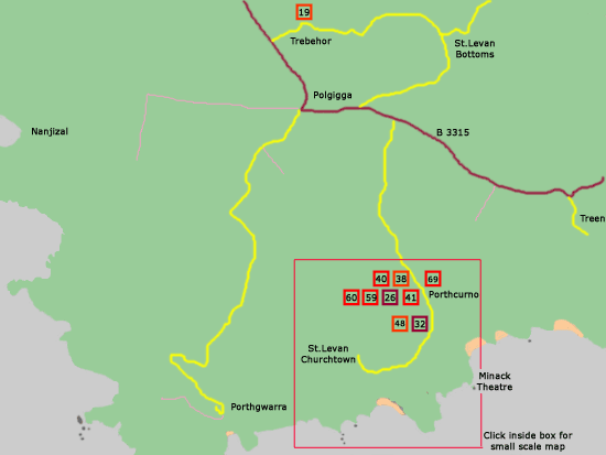 Porthcurno St.Levan Map